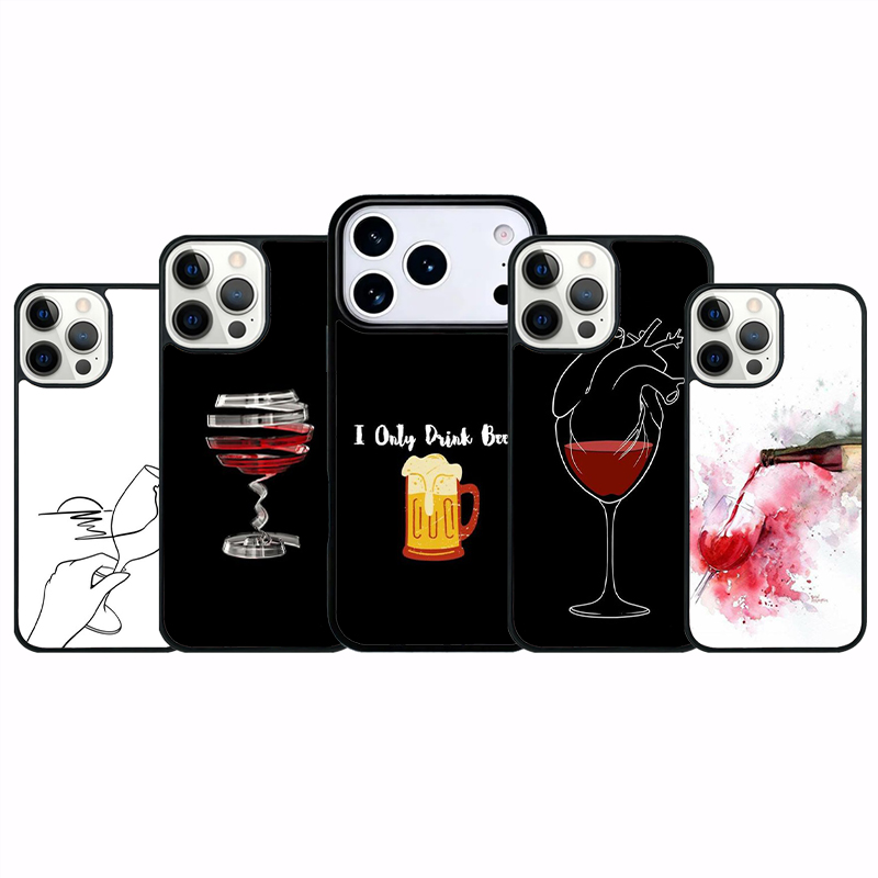 Wine Plus Beer - Bier- und Rotwein-Handyhülle für iPhone 16