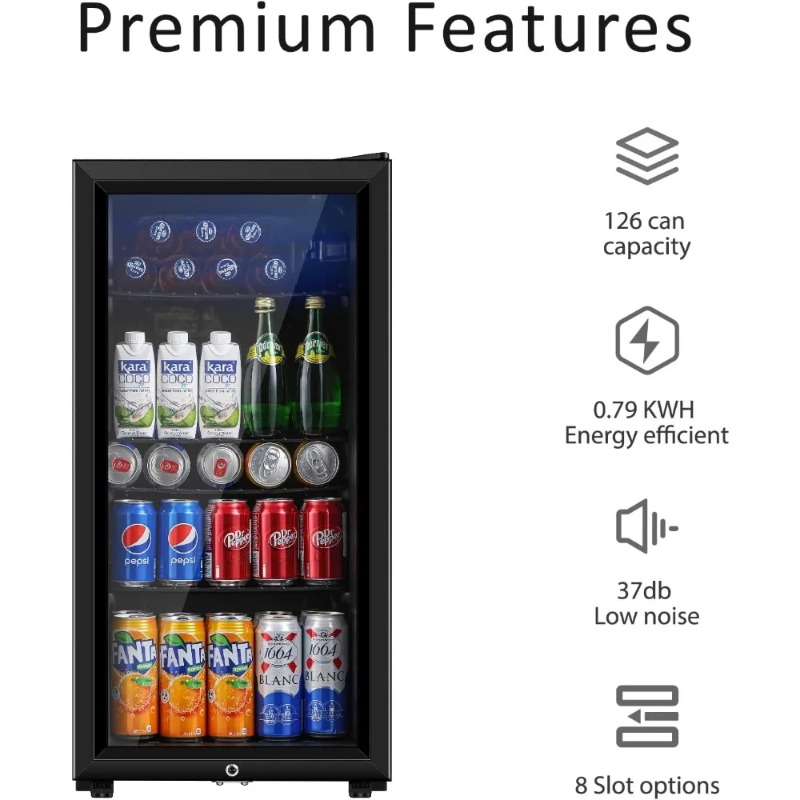 Getränkekühlschrank, 3,2 Cu.ft – Wine Beer Cooler Fridge Bewertung und Preis